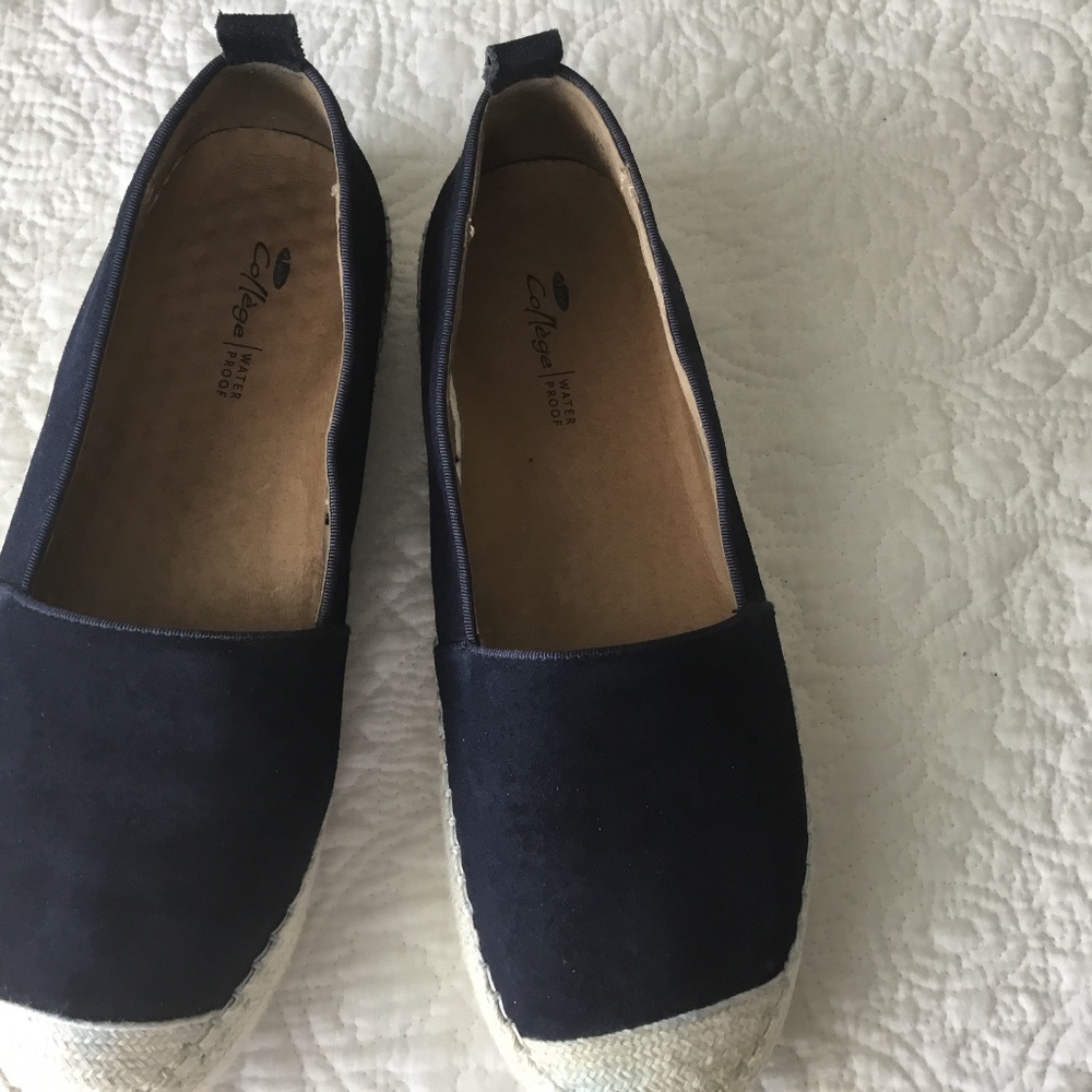 Navy blue espadrilles size 9 1/2